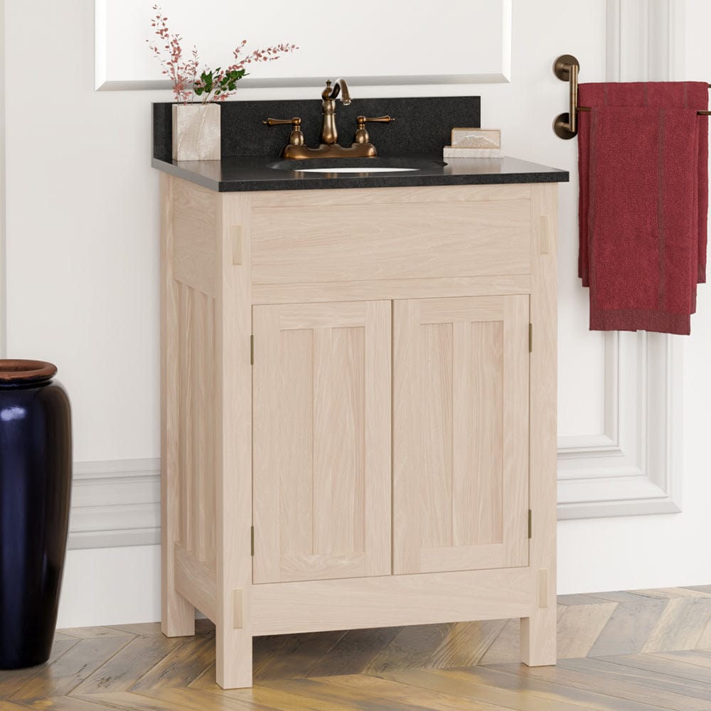30 in. Sink and Drawer Base Vanity Bathroom Cabinet in Unfinished Poplar