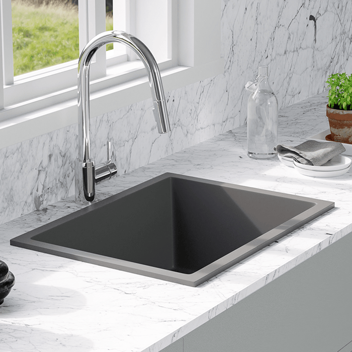 24 Florence Fireclay Single-Bowl Kitchen Sink