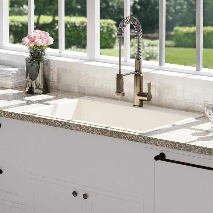 Granite/Quartz Composite - Blue - Drop-in Kitchen Sinks - Kitchen