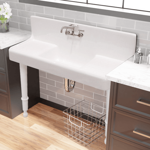 Dawn? Top Mount Equal Double Bowl Sink with Integral Drain Board and O –  Kitchen Cabinets Queens-Nassau: Bathroom Vanities; Custom Counters