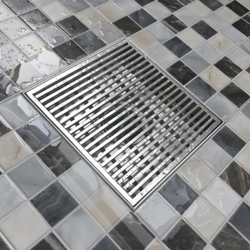 Upington Linear Shower Drain - End Outlet