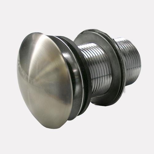 Signature Hardware 908927 Mushroom Style Pop-Up Bathroom Drain with Overflow Hol Polished Chrome 205612